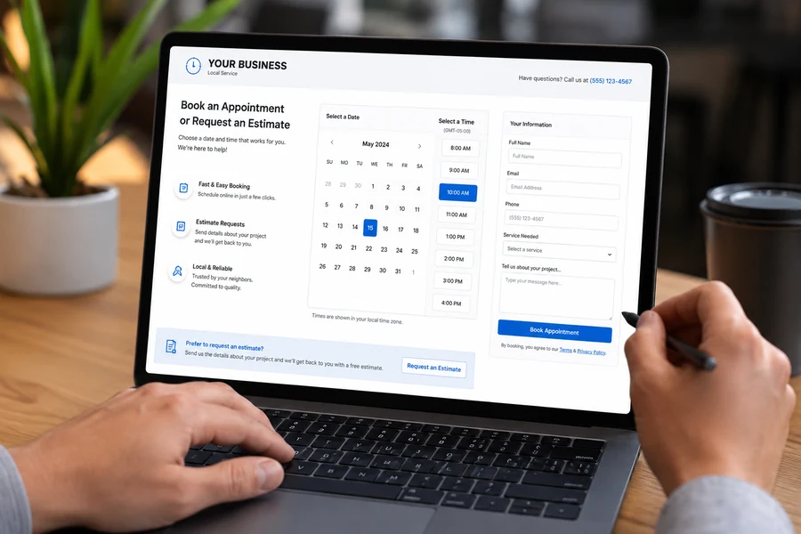Calendar used for booking and scheduling