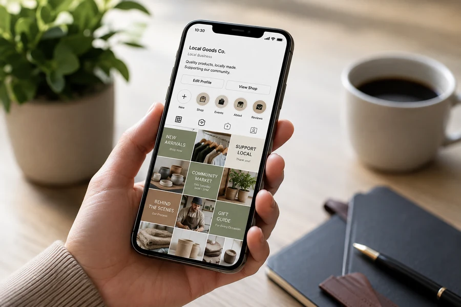 Social media apps on a phone
